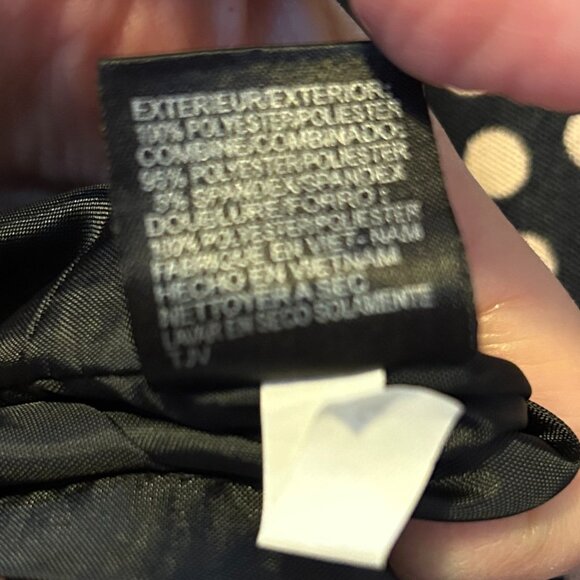 Tahari Reverse Polka Dot Cocktail dress, Size 16 - Picture 5 of 7